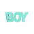 Display Mdf Placa Decorativa Palavra Boy Verde Água Modelo 3 - Imagem 1