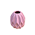 Vaso Geometrico Peq Rosa Bebe Fosco - Imagem 1