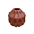 Mini Vaso Geometrico Terracota Fosco - Imagem 1
