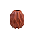 Vaso Geometrico Peq Terracota Fosco - Imagem 3