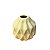 Mini Vaso Geometrico Amarelo Bebe Fosco - Imagem 1