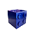 Cubo Pecinha De Montar MDF Quadrado Azul Marinho Decorar Festa - Imagem 3