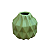 Mini Vaso Geometrico Verde Menta Fosco - Imagem 2