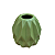 Vaso Geometrico Peq Verde Menta Fosco - Imagem 2