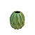 Vaso Geometrico Peq Verde Menta Fosco - Imagem 1