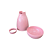 VASO COGUMELO GRANDE ROSE - Imagem 2