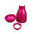 Vaso Cogumelo Grande Só Boleiras Decorativo Festas Fucsia - Imagem 3