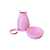 VASO COGUMELO GRANDE ROSA BEBE - Imagem 2