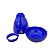 Vaso Cogumelo Médio Só Boleiras Decorativo Festa Azul Bic - Imagem 3
