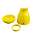 Vaso Cogumelo Médio Só Boleiras Decorativo Festa Amarelo - Imagem 3