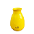 Vaso Cogumelo Médio Só Boleiras Decorativo Festa Amarelo - Imagem 2