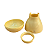 Vaso Cogumelo Pequeno Só Boleiras Decorativo Festa Amarelo Butter - Imagem 3