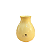 Vaso Cogumelo Pequeno Só Boleiras Decorativo Festa Amarelo Butter - Imagem 1