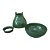 VASO COGUMELO PEQUENO VERDE FOLHA - Imagem 2