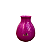 Vaso Cogumelo Pequeno Só Boleiras Decorativo Festa Fucsia - Imagem 2