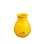 Vaso Cogumelo Pequeno Só Boleiras Decorativo Festa Amarelo - Imagem 2