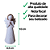 Mini Anjo Bege Mãos Rezando Estatueta Decorativa Totem - Imagem 2
