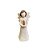 Mini Anjo Bege Segurando Vela Estatueta Decorativa Totem - Imagem 5