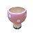Cachepot Cogumelo Casinha Decorativo Rosa Bebê Cerâmica - Imagem 2