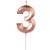 Vela Aniversário Número Design Rose Gold Silver Festas - Imagem 3