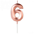 Vela Aniversário Número Design Rose Gold Silver Festas - Imagem 5