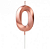 Vela Aniversário Número Design Rose Gold Silver Festas - Imagem 1