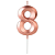 Vela Aniversário Número Design Rose Gold Silver Festas - Imagem 7