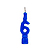 Vela De Aniversário Numeral Azul Simples - Imagem 7