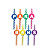 VELA PARABENS COLORIDO SILVER - Imagem 5