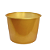 Balde De Pipoca Festas Lembrancinhas Decorativo Dourado 1,5L - Imagem 1