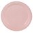 Prato De Papel Liso Rosa Bebê 18Cm 08uni Decoração Festas - Imagem 1