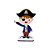 Display Adesivo Decorativo Capitão Pirata Placa Totem De Mdf - Imagem 1