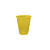 Copo Descartável Plástico Amarelo Perolado 200ml 50uni Festa - Imagem 1