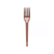 Garfo Descartável Plástico Rose Gold Sobremesa 50unid - Imagem 1