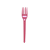 Garfo Descartável Plástico Rosa Perolado Sobremesa 50unid - Imagem 1