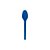 Colher Descartável Plástico Azul Sobremesa 50uni Triktrik - Imagem 2