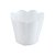 Pote Girassol Plástico Decorativo Liso Branco Festas - Imagem 3