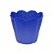Pote Girassol Plástico Decorativo Liso Azul Festas - Imagem 3
