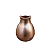 Vaso Cogumelo Pequeno Só Boleiras Decorativo Festa Rose Gold - Imagem 1