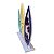 Display Mdf Decorativo Trio De Pranchas Tiffany Amarelo Roxo - Imagem 2