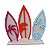 Display Mdf Decorativo Trio De Pranchas Pink Laranja Tiffany - Imagem 1