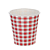 Copo De Papel Xadrez Vermelho Festas 270ml 10 unidades - Imagem 1