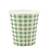 Copo De Papel Xadrez Verde Festas 270ml 10 unidades - Imagem 1