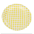 Prato De Papel Xadrez Amarelo 18Cm 10uni Decoração Festas - Imagem 1