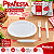 Kit Churrasco Branco Descartável Refeições 10unid Prafesta - Imagem 2