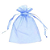 Saco Organza Azul Embalagem Lembrancinha 15x18 10un - Imagem 1