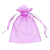 Saco Organza Rosa Embalagem Lembrancinha 15x18 10un - Imagem 1