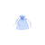Saco Organza Azul Embalagem Lembrancinha 7x9 10un - Imagem 1