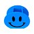Cachepot Mdf Decorativo Emoji Sorriso Azul Pote De Festa - Imagem 3