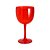 Taça De Gin Vermelho Transparente Acrílica 600ml Decoração - Imagem 1